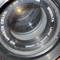 Minolta SR-T 200 Camera w/ MD Minolta Celtic 1:3.5 f=135mm Lens-Excellent Cond.
