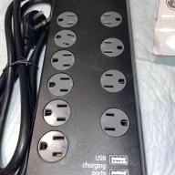 GE Surge Protector 11185- NEW- OPEN BOX-10 OUTLETS 2 USB - 3000 Joules- 6 ft Cord